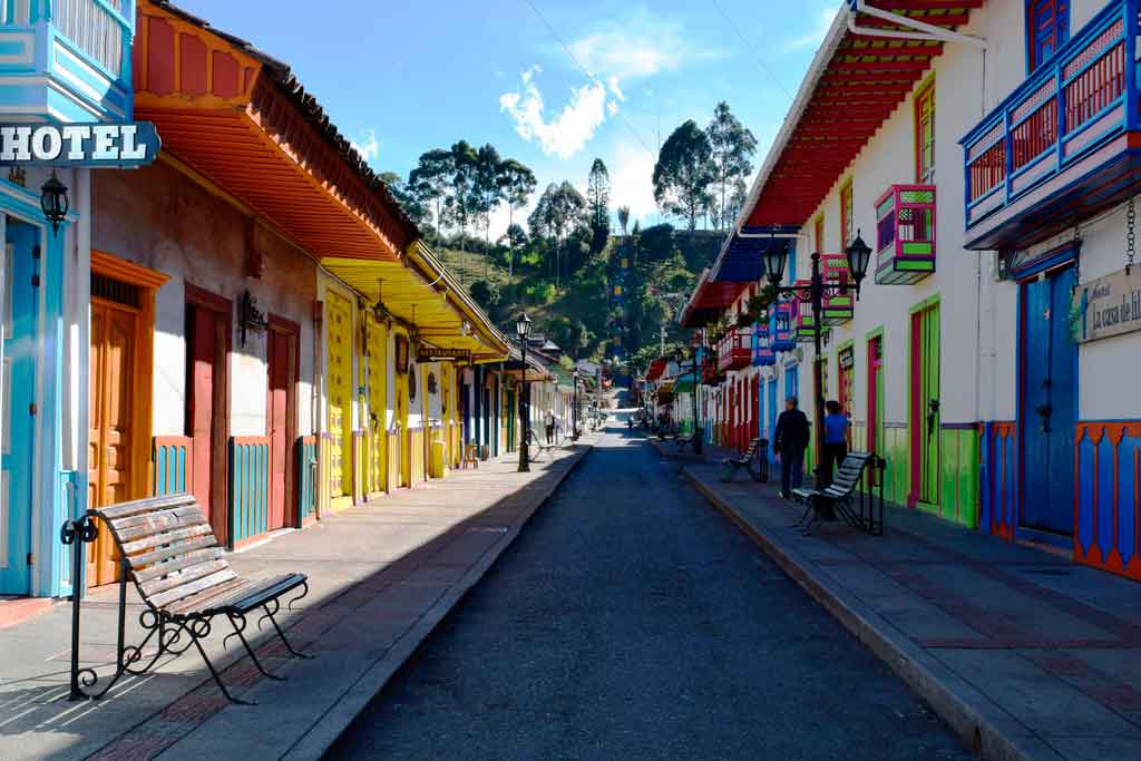 Rua de Salento, na Colômbia