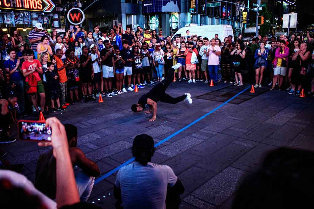 Breakdance na Times Square