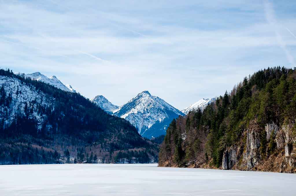 Rota romântica Alemanha no inverno