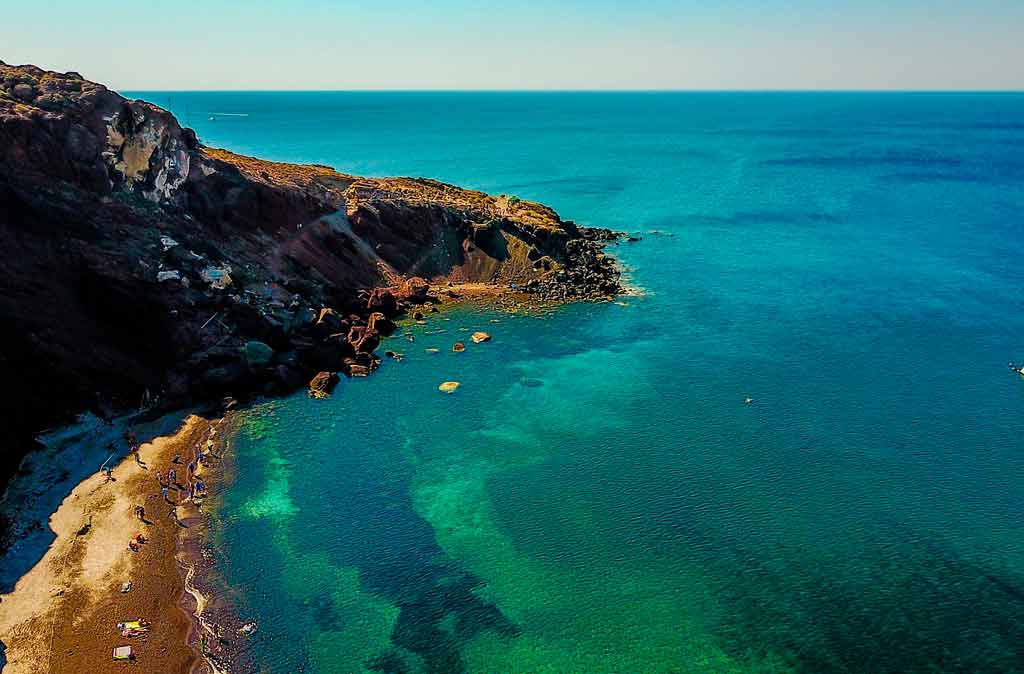 Santorini Grécia: Red Beach