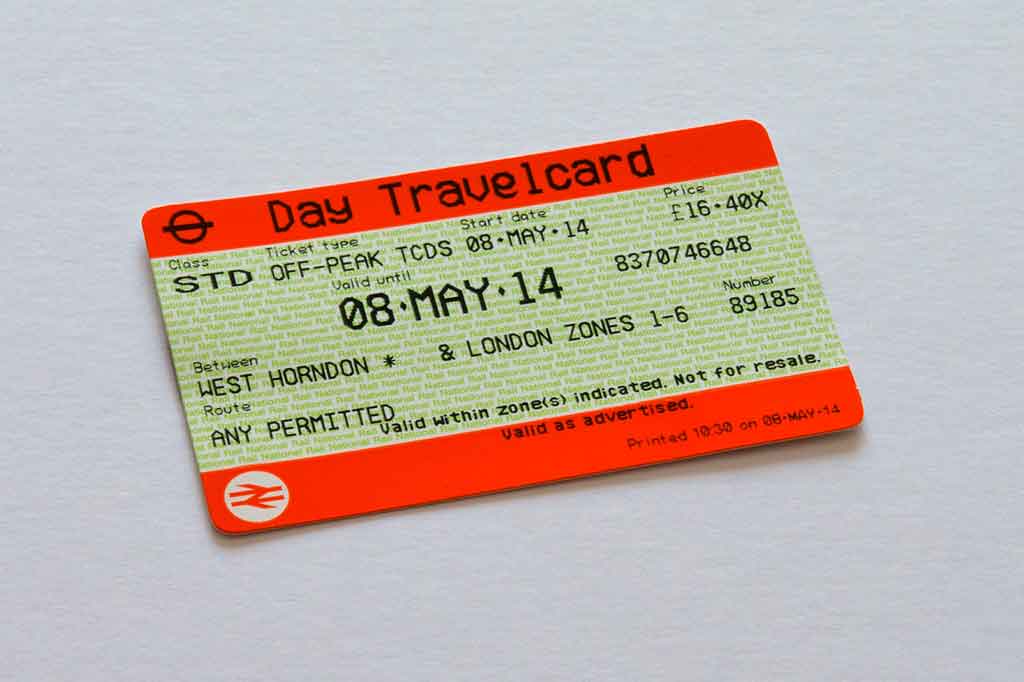 Metrô de Londres: travelcard