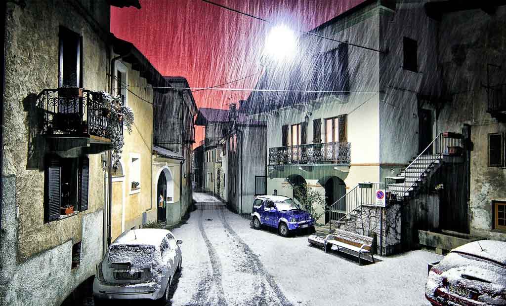 Inverno na Itália Piemonte