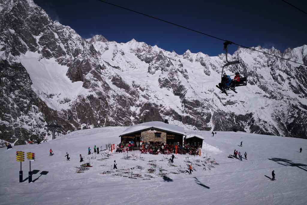 Inverno na Itália Vale D'aosta