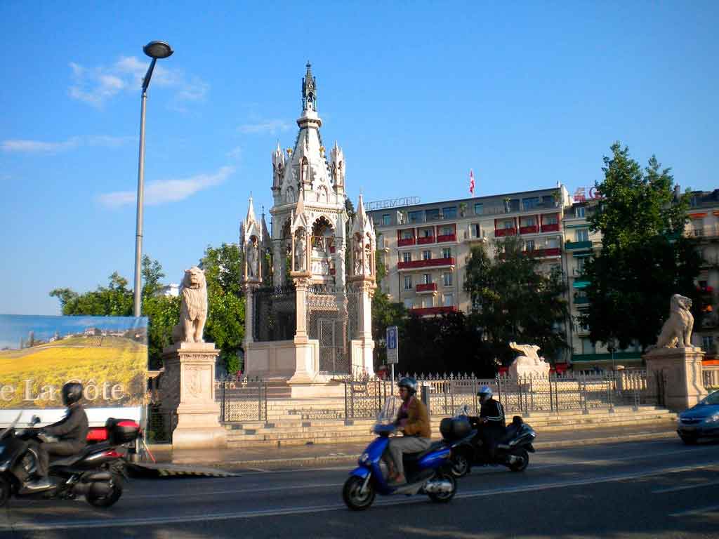 Genebra, Suíça Monumento de Brunswick