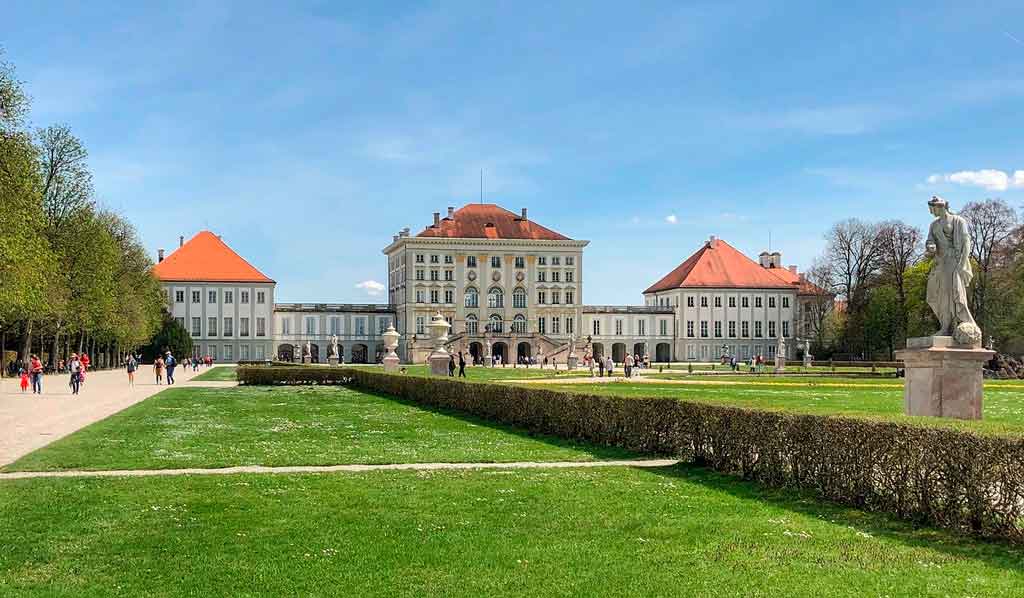 Inverno na Alemanha Palácio de Nymphenburg