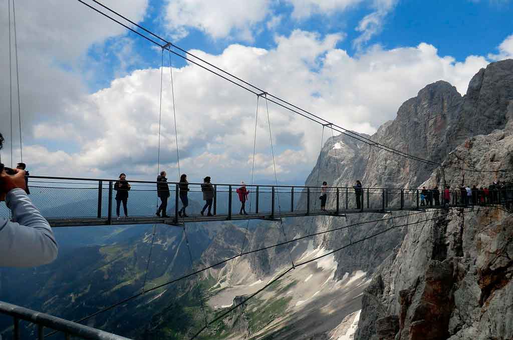 Hallstatt, Áustria Dachstein Hangebruck