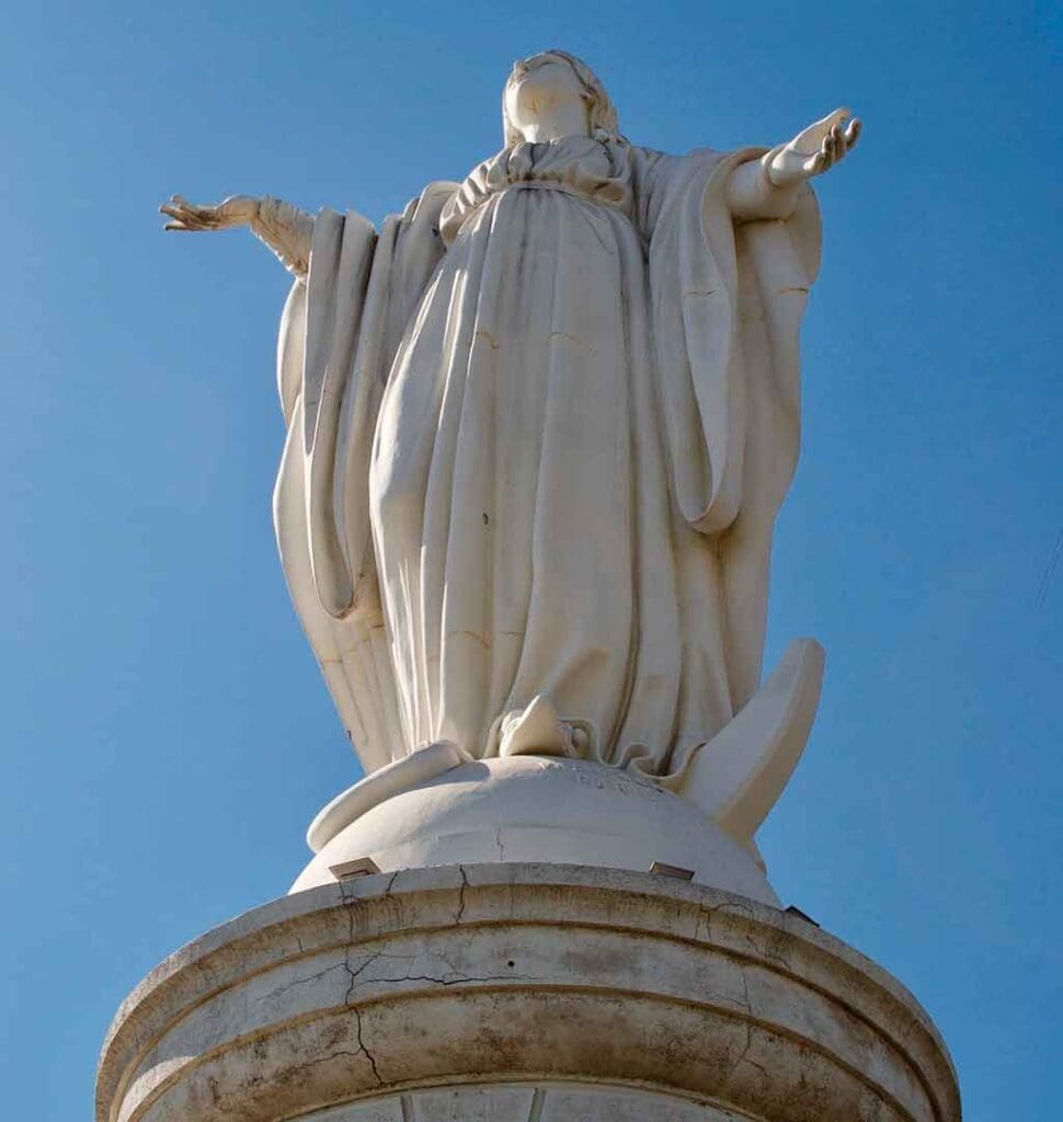 Pontos turísticos de Santiago cerro san cristobal