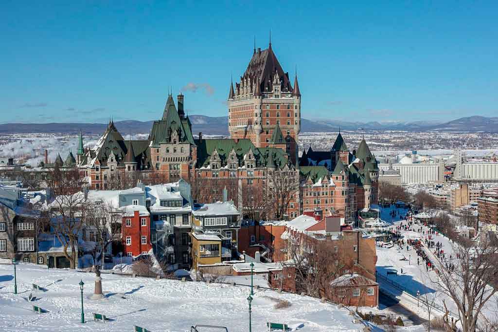 Quebec Canada fairmont la chateau grontanac