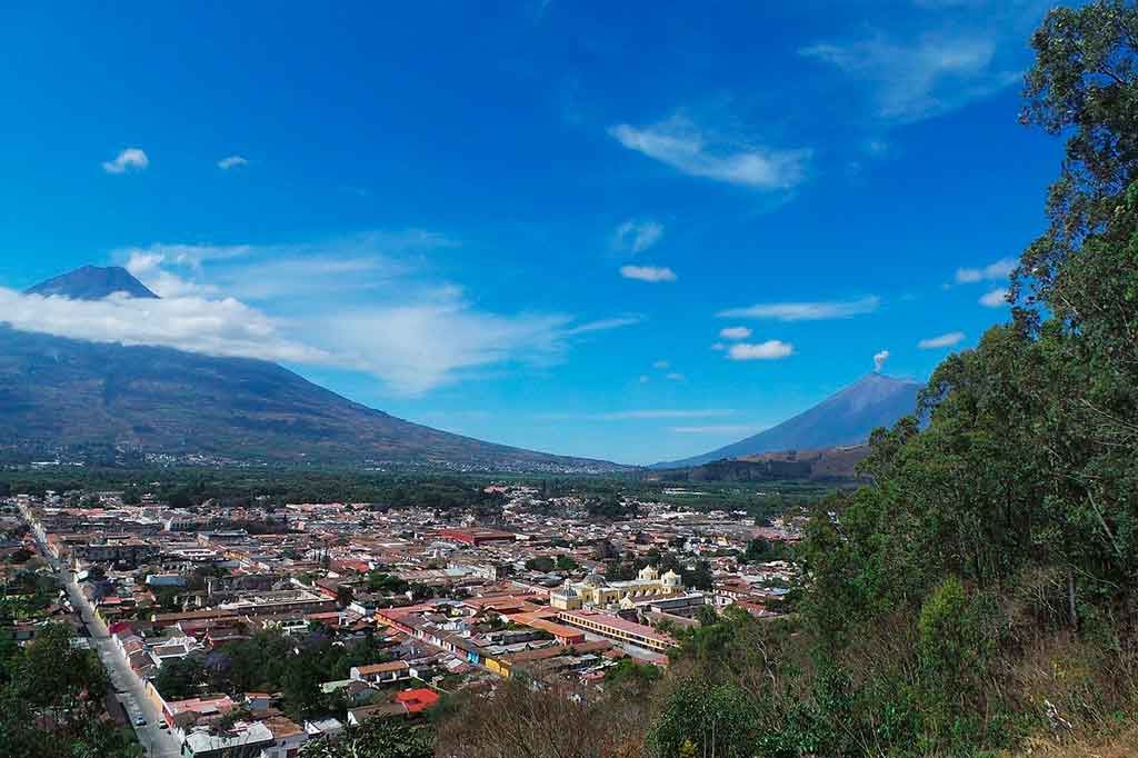 Mapa Guatemala: Cidade de Antigua