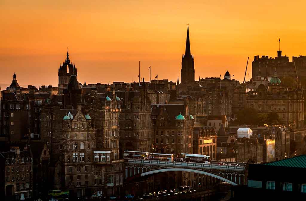 Escócia Mapa: Edimburgo