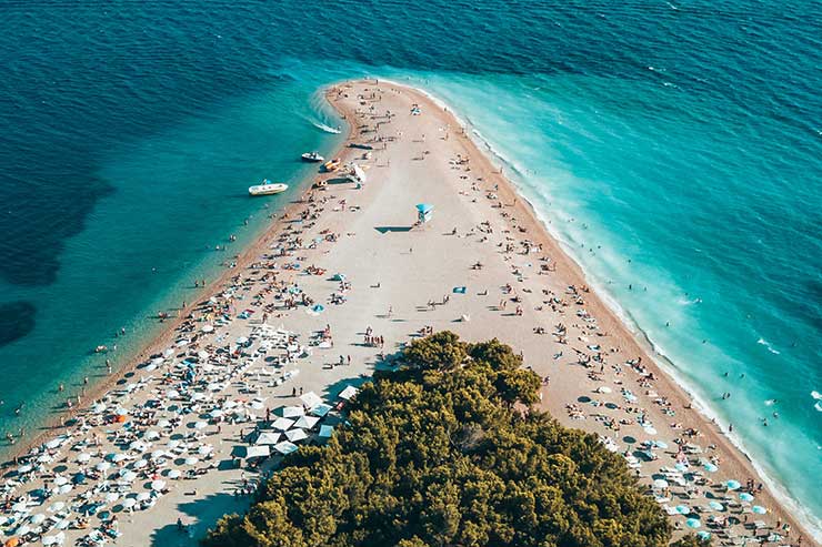 Praia de Zlatni Rat, Brac