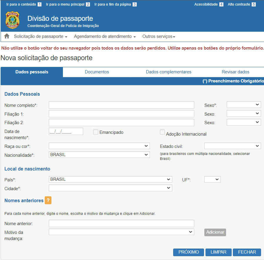 como tirar passaporte 